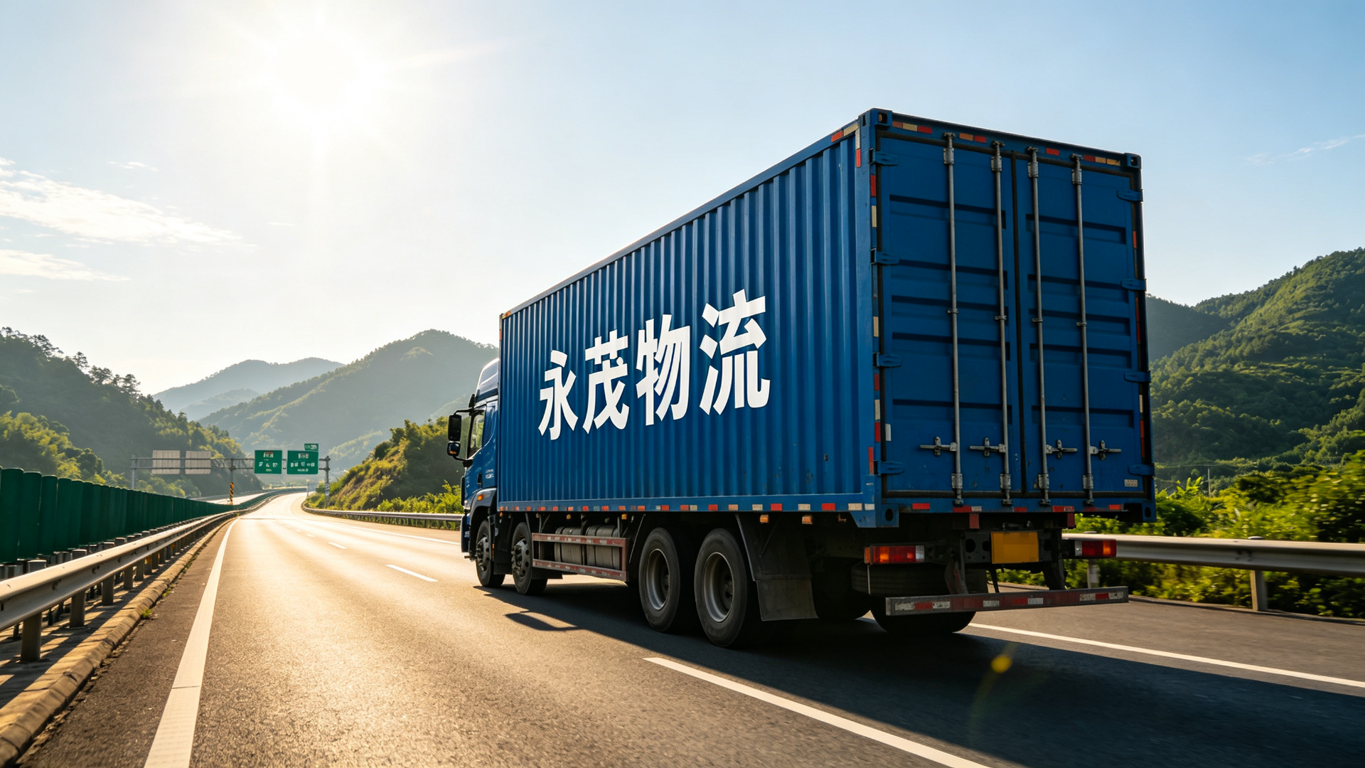 永茂物流货车行驶在公路上
